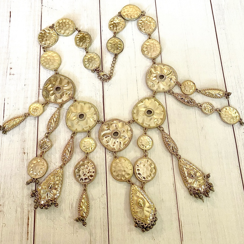 Beautiful Gold Statement Necklace